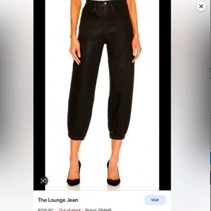 Frame Jeans - The Lounge Jean Noir- Coated